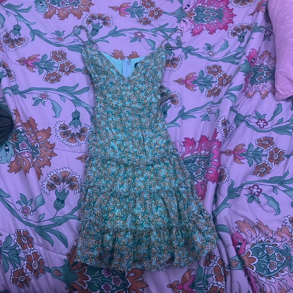 Summer floral swimsuit cover up/ dress